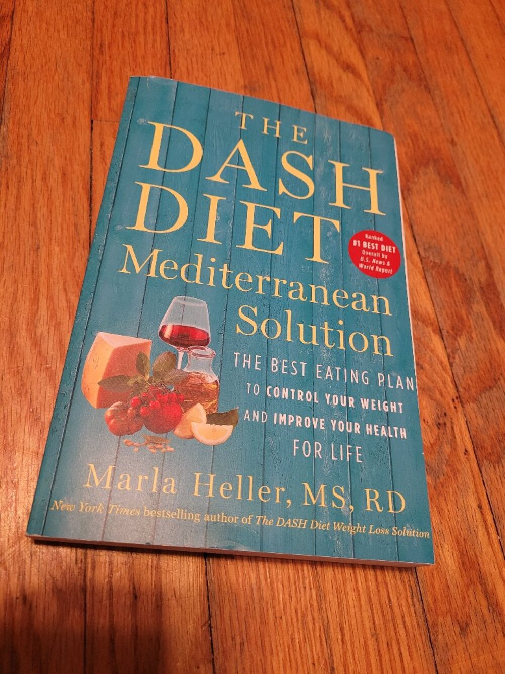 The DASH Diet Mediterranean Solution Marla Heller MS RD Weight Loss Health Book